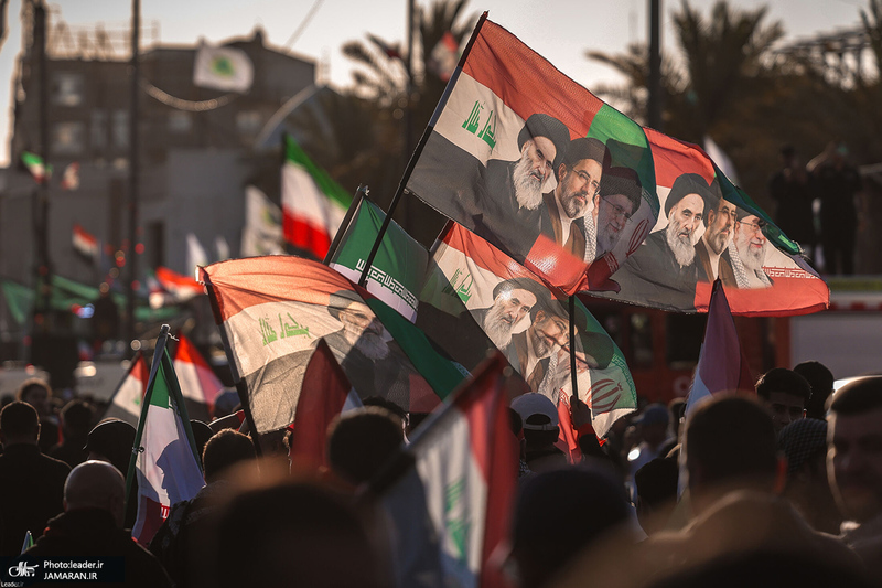 تشییع پیکر مطهر رهبر شهید در نجف اشرف