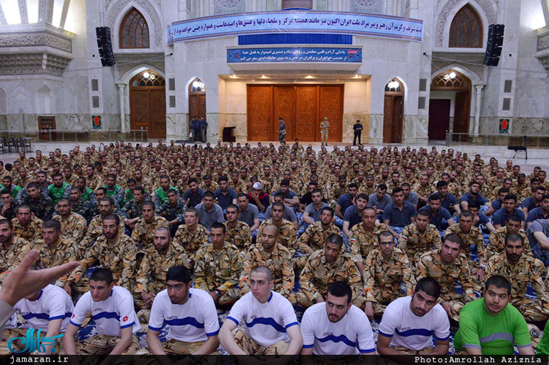 تجدید میثاق ورزشکاران و قهرمانان ارتش با آرمان های امام خمینی(س)