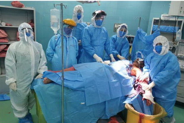 عمل جراحی موفقیت‌آمیز جوان مبتلا به کرونا در کرمانشاه