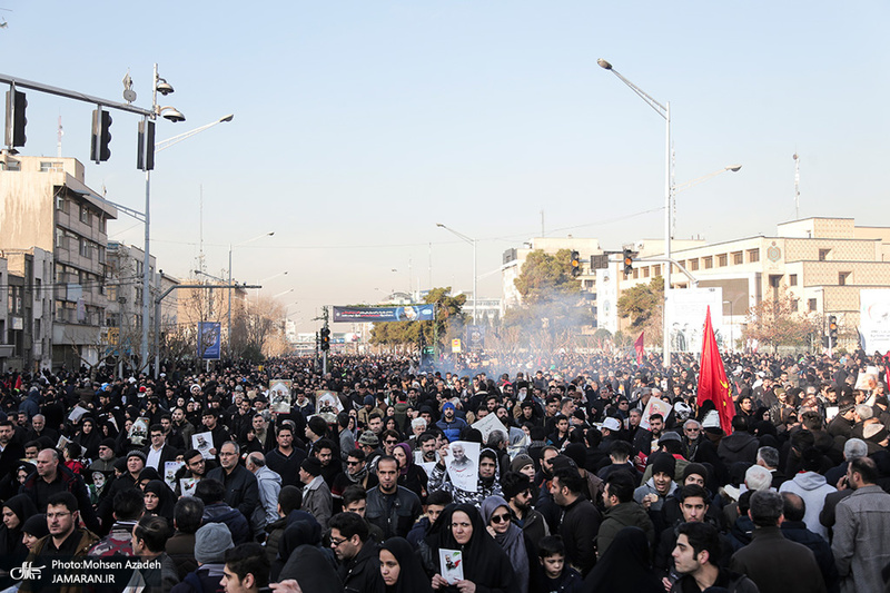 حضور میلیون ها تهرانی در تشییع پیکر مطهر سردار قاسم سلیمانی - 4