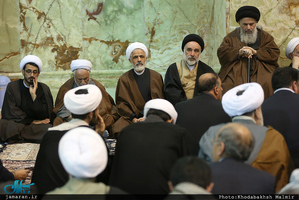 مراسم شب شهادت حضرت فاطمه زهرا(س) در حرم امام خمینی