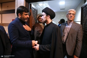 مراسم بزرگداشت احسان صابری در حرم امام خمینی (س)