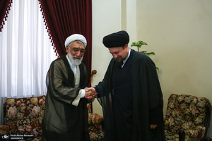 دیدار حجت الاسلام و المسلمین مصطفی پور محمدی با سید حسن خمینی