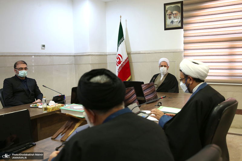 دیدار سرپرست موسسه تنظیم و نشر آثار امام خمینی(ره) با آیت الله اعرافی