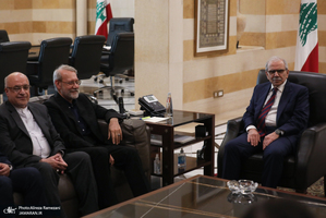 دیدار علی لاریجانی با نخست وزیر لبنان