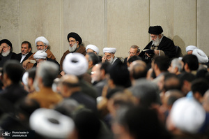 مراسم ترحیم و بزرگداشت آیت‌الله هاشمی شاهرودی(ره) با حضور رهبر معظم انقلاب