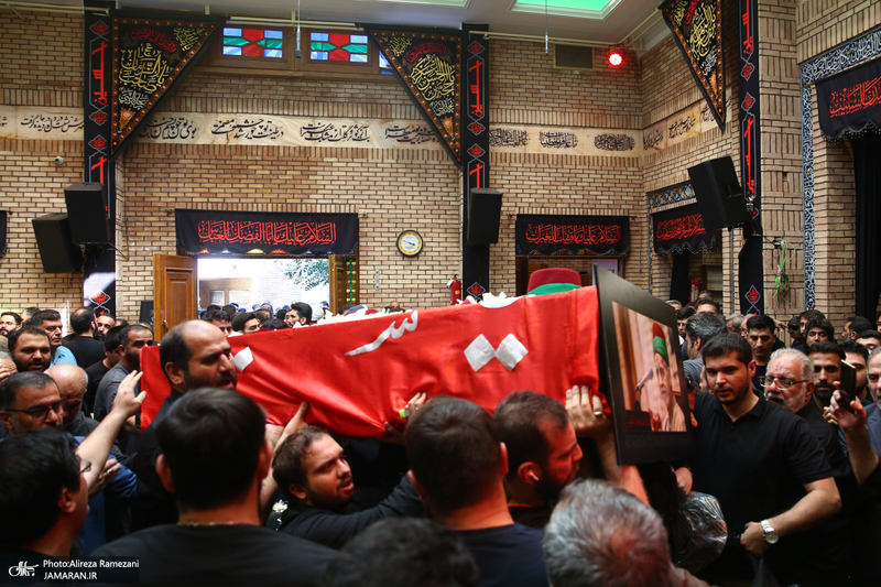 مراسم تشییع پیکر پیر غلام اهل بیت (س) حاج حسین عرب