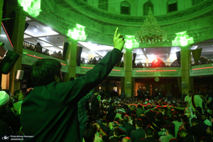 وداع با پیکر استاد فاطمی نیا (ره) در دانشگاه امام صادق (ع)