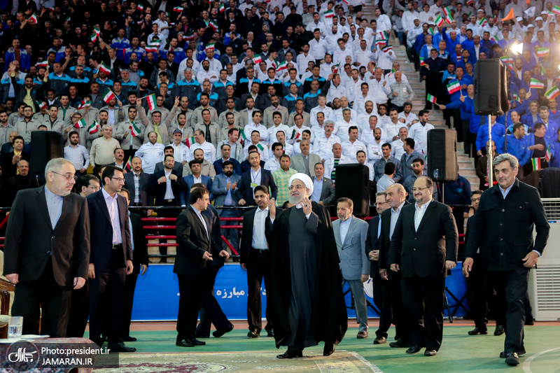 روحانی در جشنواره ملی قدردانی از کارگران