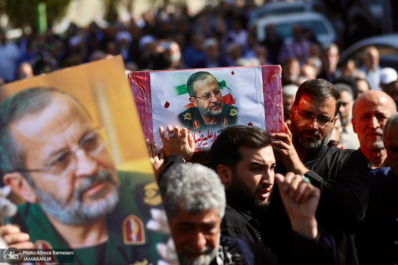 مراسم تشييع سردار عليرضا افشار