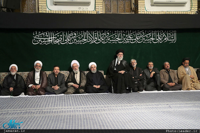 مراسم عزاداری شب تاسوعای حسینی با حضور رهبر معظم انقلاب اسلامی