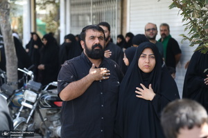 دسته عزاداری شهادت امام عسکری (ع) با حضور آیت‌الله العظمی وحید خراسانی
