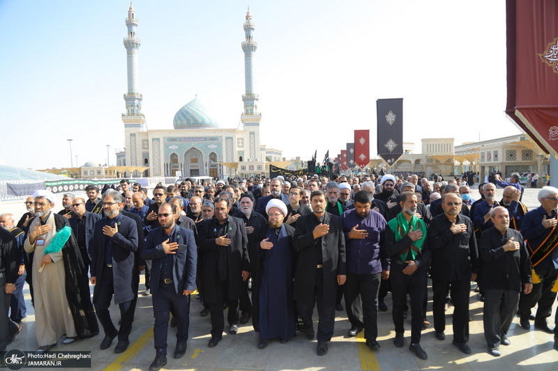 دسته عزاداری خادمین حرم مطهر حضرت معصومه (س) در سالروز شهادت امام رضا (ع)