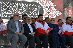 بدرقه 22 هزار امدادگر هلال احمر از جوار حرم امام خمینی (س)