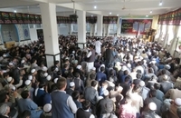 اجتماع پیروان پیامبر اسلام (ص) در سالروز وفاتش در مسجد مرکز فقهی ائمه اطهار (ع) کابل (1)