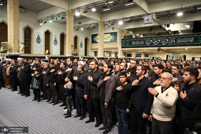 آخرین شب مراسم عزاداری شهادت حضرت فاطمه‌زهرا (س) در حسینیه امام خمینی