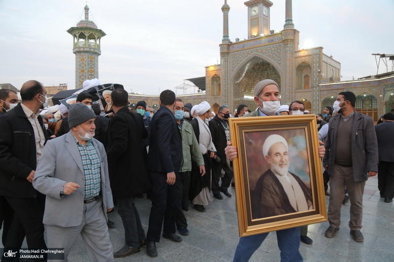 مراسم تشییع و خاکسپاری پیکر مرحوم آیت الله یزدی(ره)