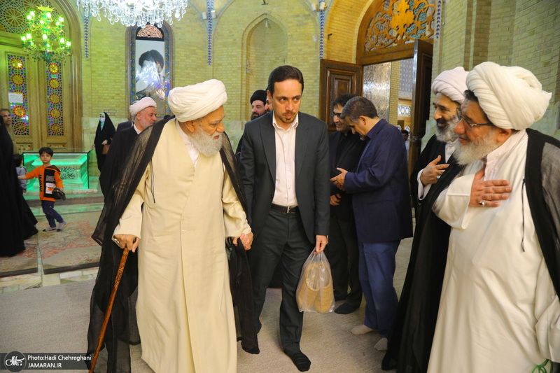 مراسم ترحیم آیت الله نورالله شاه آبادی(ره) در مسجد اعظم قم