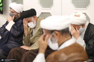 مراسم عزای روز عاشورا در بیت آیت الله العظمی فاضل لنکرانی(ره)