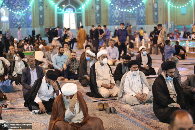 مراسم چهلمین شب درگذشت آیت الله العظمی سید محمدسعید حکیم در قم‎