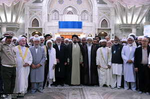 تجدید میثاق مهمانان سی و نهمین اجلاس وحدت اسلامی با آرمان‌های امام خمینی(س) -1