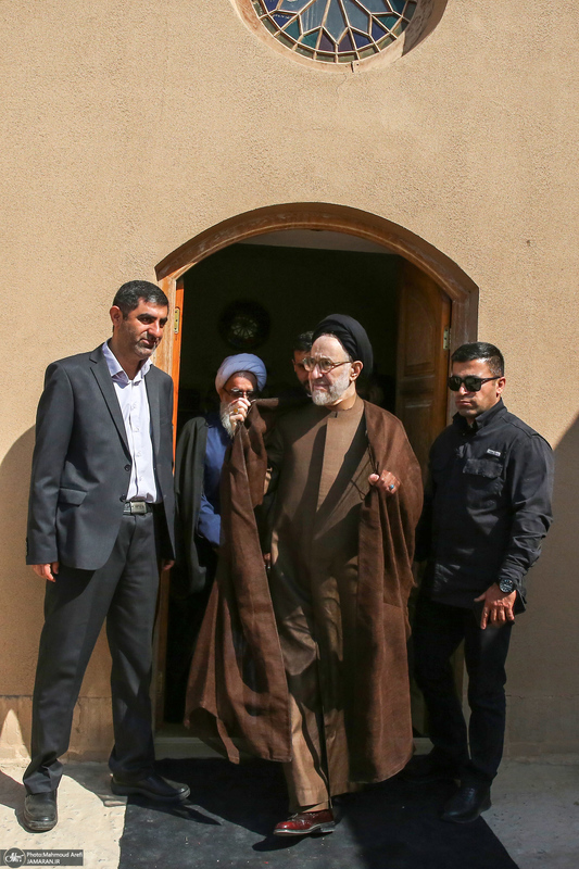 بازدید سید محمد خاتمی از باغ دولت آباد یزد