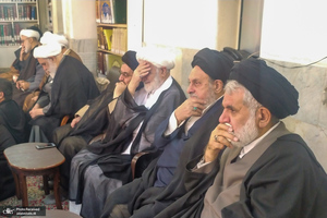 مراسم عزاداری شهادت حضرت زهرا (س) در دفتر آیت الله العظمی صانعی (ره)