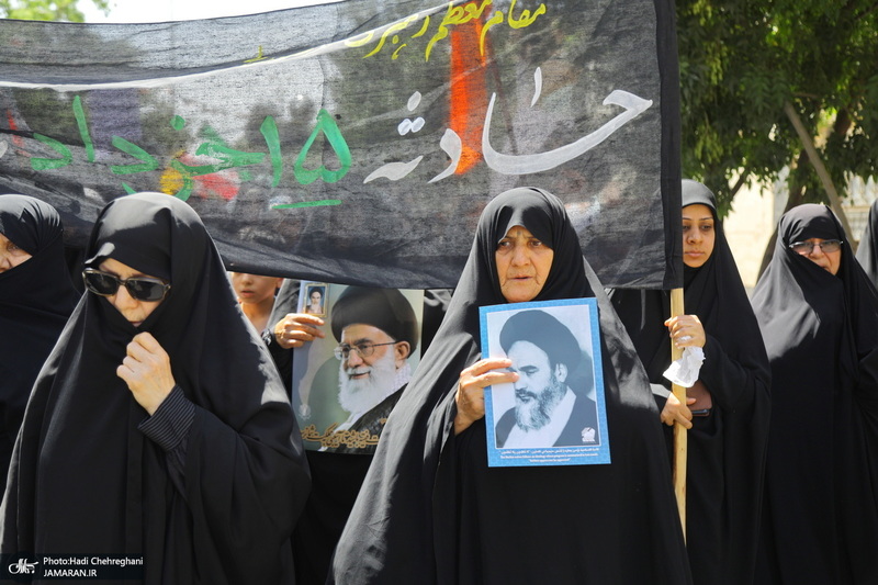 راهپیمایی مردم قم در سالروز قیام 15 خرداد‎‎