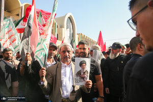 اقامه نماز بر پیکر مطهر رهبر شهید انقلاب