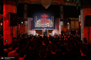 مراسم عزاداری شهادت حضرت فاطمه زهرا (س) در مسجد اعظم قم‎