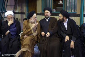 مراسم چهلمین روز در گذشت  آیت الله صانعی در حسینیه جماران  2