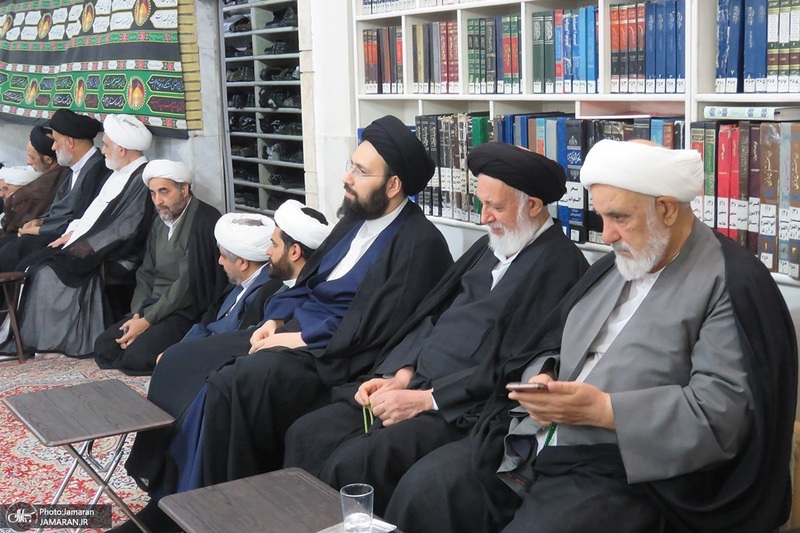 مراسم عزاداري ایام فاطمیه در دفتر آیت الله العظمی صانعی (ره)