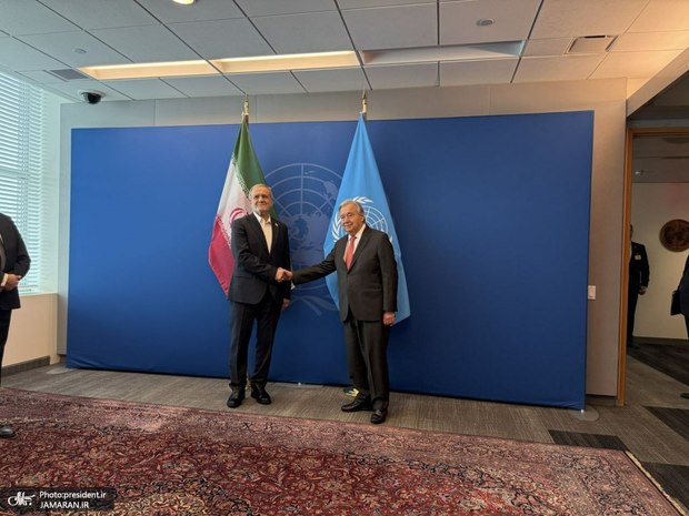 دیدار پزشکیان و دبیرکل سازمان ملل متحد در نیویورک + عکس