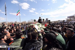 مراسم تشییع شهدای امنیت در اصفهان