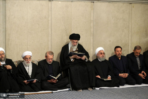 مراسم ترحیم و بزرگداشت آیت‌الله هاشمی شاهرودی(ره) با حضور رهبر معظم انقلاب