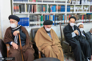 مراسم عزاداری و سوگواری ایام فاطمیه در دفتر آیت الله العظمی صانعی (ره)