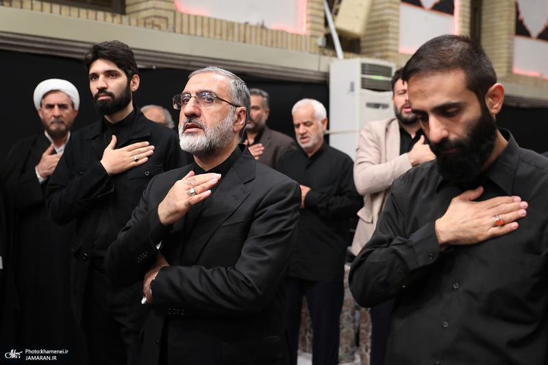 آخرین شب مراسم عزاداری محرم در حسینیه امام خمینی