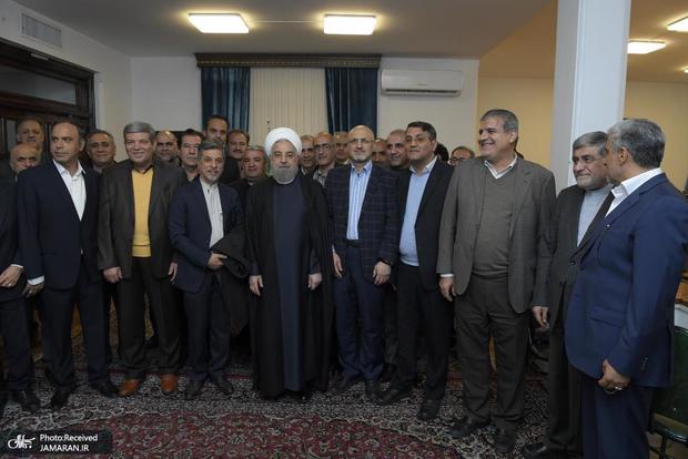 دیدار جمعی از فرهنگیان با حسن روحانی - گزارش تصویری