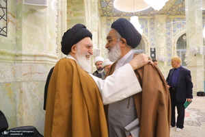 مراسم ترحیم آیت الله نورالله شاه آبادی(ره) در مسجد اعظم قم