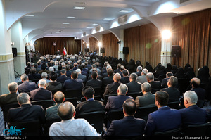 دیدار وزیر امور خارجه، سفیران و مسئولان نمایندگی‌های ایران در خارج از کشور با رهبر انقلاب