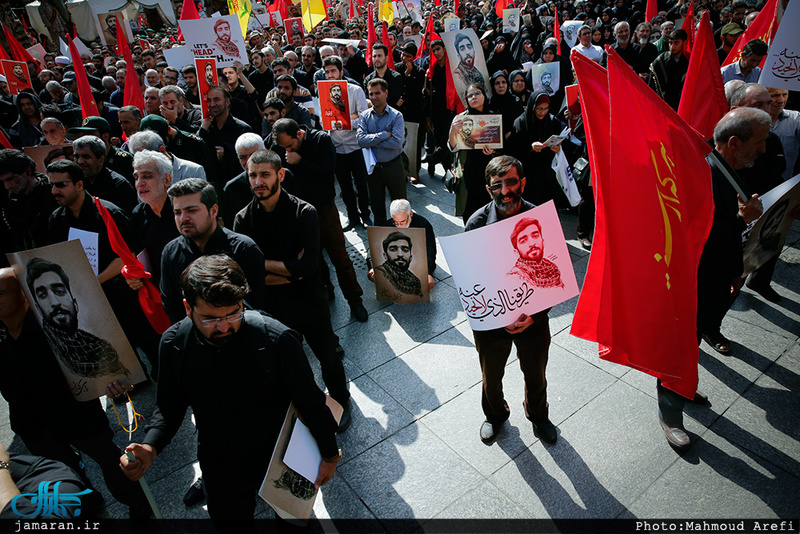 وداع باشکوه مردم تهران با شهید محسن حججی