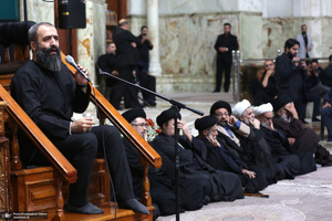 مراسم عزاداری شب شهادت حضرت زهرا(س) در حرم امام خمینی(ره) برگزار شد