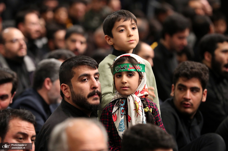 اولین شب مراسم عزاداری حضرت فاطمه‌زهرا (س) در حسینیه امام خمینی