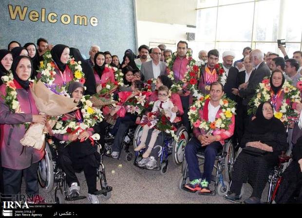 مدال آوران خراسانی پاراآسیا مورد استقبال مسئولان قرار گرفتند