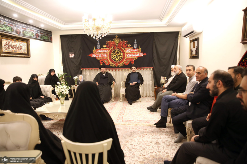 حضور سیدحسن خمینی در منزل شهیدان طهرانچی