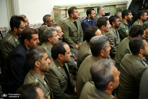 دیدار فرماندهان ارشد ارتش و جمعی از فرماندهان و کارکنان نیروی زمینی با فرمانده کل قوا