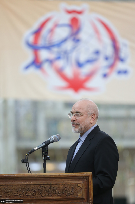 مراسم تجدید میثاق رئیس و نمایندگان مجلس شورای اسلامی با آرمان های امام خمینی (س)