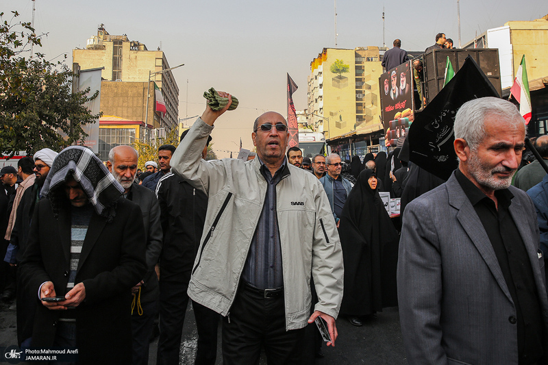 مراسم تشییع پیکرهای مطهر 100 شهید گمنام در تهران-4