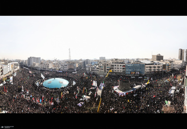 حضور میلیون ها تهرانی در تشییع پیکر مطهر سردار قاسم سلیمانی -1