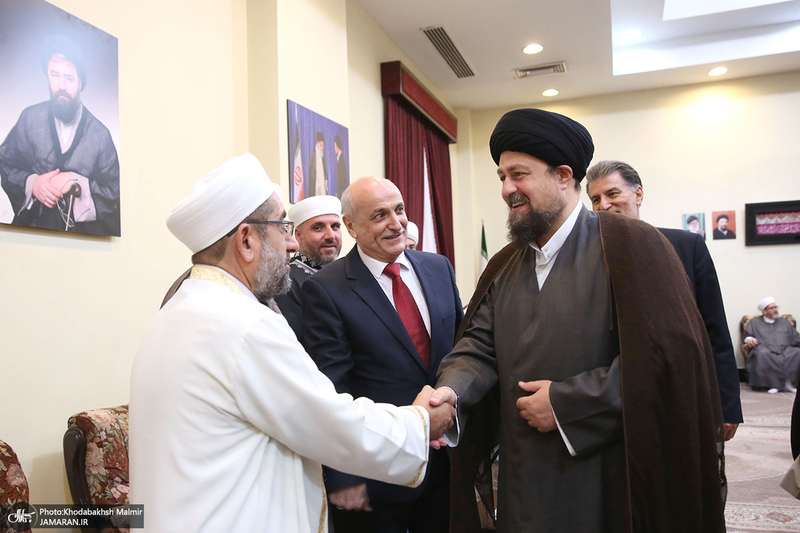 دیدارجمعی از علمای اهل سنت کشور سوریه با سید حسن خمینی